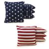 Tailgating Pros Cornhole Boards - 4'x2' & 3'x2' Cornhole Game w/Carrying Case & Set of 8 Corn Hole Bean Bags w/Tote view 2