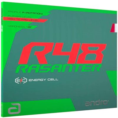 Andro Japan 112280 Table Tennis Soft Rubber Back Razantar R48 Black Size/ULTRAMAX