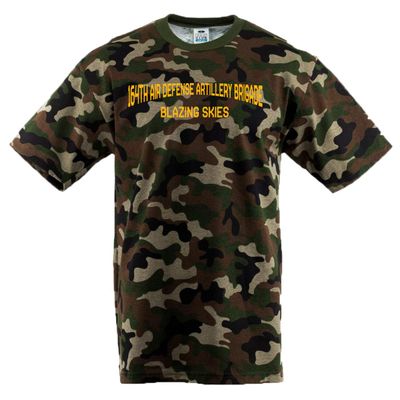 164th Air Art Brig Blazing Skies Camouflage Short Sleeve Tee Shirt - Medium
