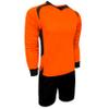 Goalkeeper Jersey Set, Padded Goalie Shirt and Padded Goalkeeper Short (3 Colors, Neon, Orange and Red) (XXXX-Small (Youth Small 4-6 Years), Orange) view 1
