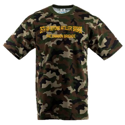 35th Air Art Brig The Dragon Brig Camouflage Short Sleeve Tee Shirt - Medium