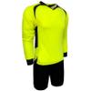 Goalkeeper Jersey Set, Padded Goalie Shirt and Padded Goalkeeper Short (3 Colors, Neon, Orange and Red) (XXX-Small (Youth Medium 7-9 years), Neon) view 3
