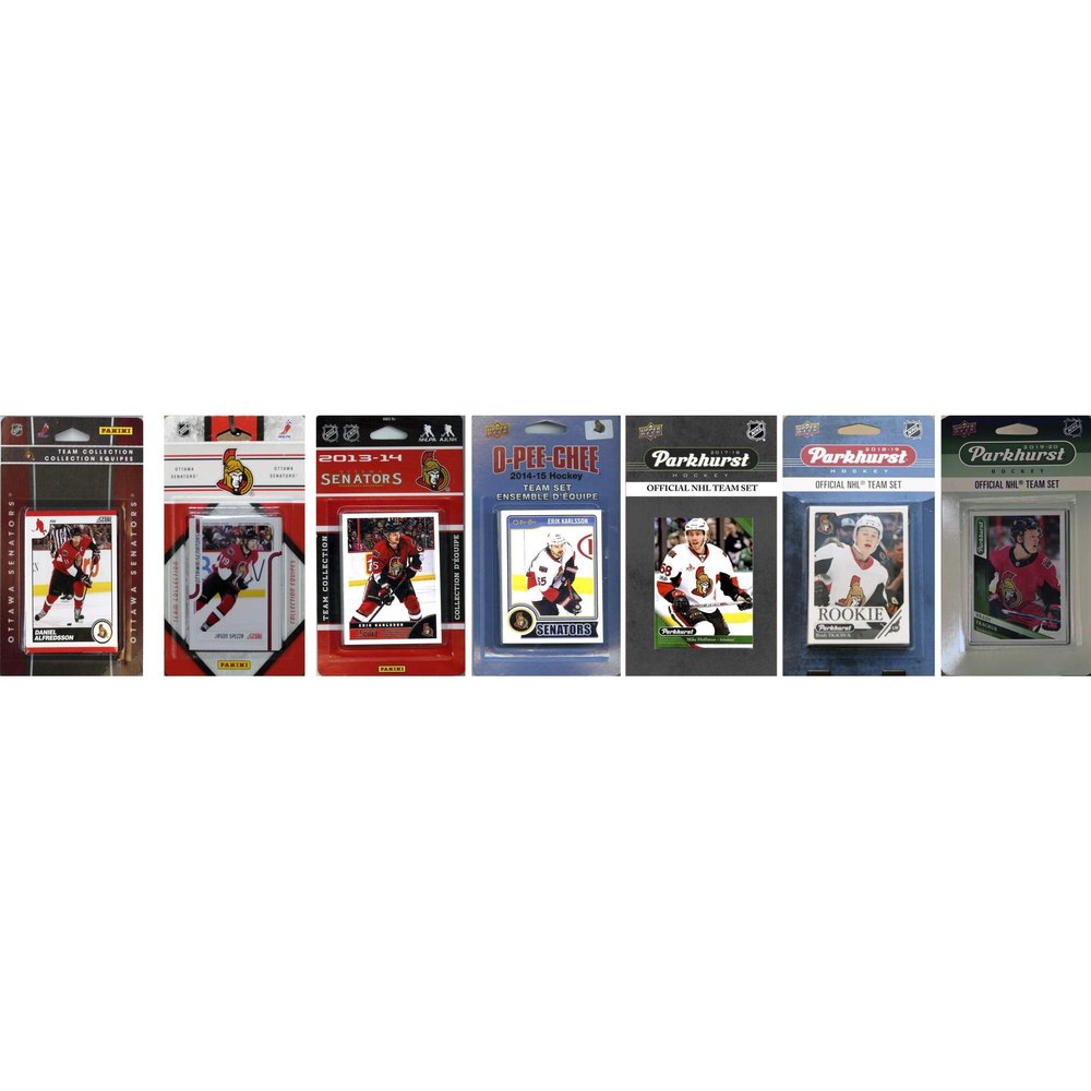 C&I Collectables NHL Ottawa Senators Trading Cards, White, One Size