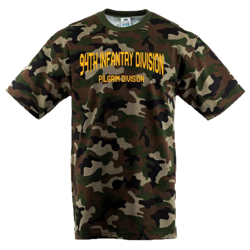 94th Infantry Div Pilgrim Div Camouflage Short Sleeve Tee Shirt - XX-Large