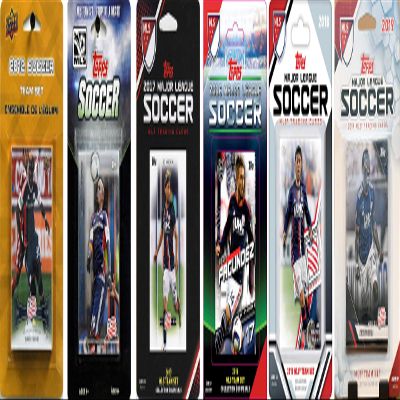 C & I Collectibles MLS New England Revolution 6 Different Licensed Trading Card Team Sets