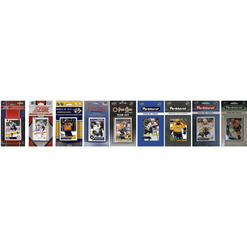 C&I Collectables NHL Nashville Predators Trading Cards, White, One Size