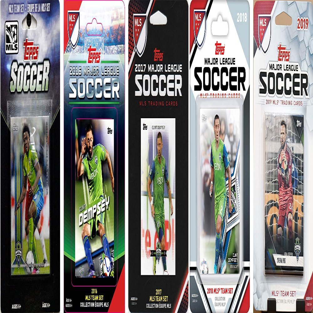C & I Collectibles MLS Seattle Sounders Licensed 2019 Topps Team Set and Storage Album