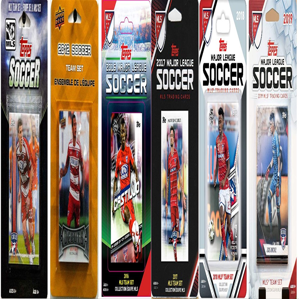 C & I Collectibles MLS FC Dallas 6 Different Licensed Trading Card Team Sets