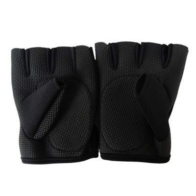 Garneck Gloves Absorbing Gym Cycling Mitts Handguard Fingerless Work
