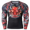 Red Plume Cool Dry Compression Long Sleeve Baselayer Athletic Sports T-Shirts/Compression Crew Neck Long Sleeve T-Shirts (Style D, XXL) view 3