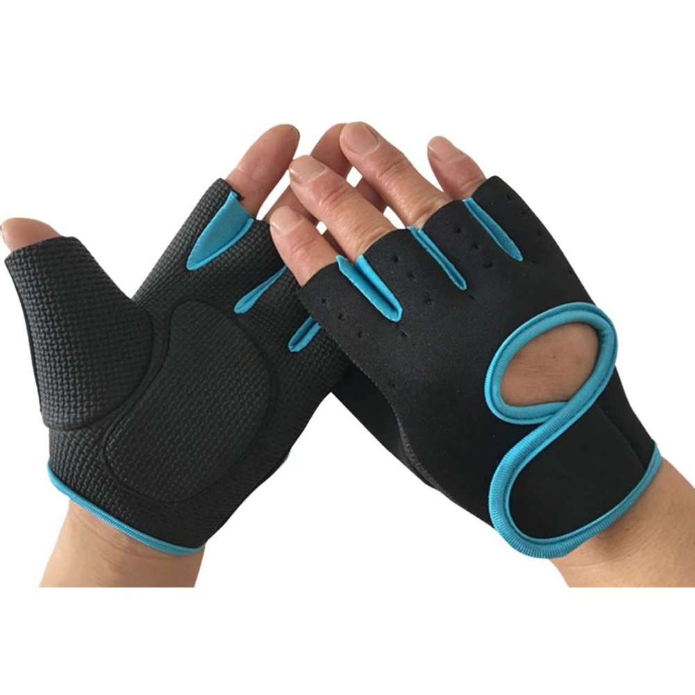Garneck Non-Slip Breathable Gloves Cycling Gloves for Men Buckle Adjustment for Sports Fitness
