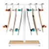 Longboard and Skateboard Custom Storage Rack Gloss White view 1