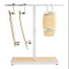 Longboard and Skateboard Custom Storage Rack Gloss White view 2