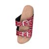 FOCO NCAA Oklahoma Sooners Women's Mini Print Wordmark Adjustable Double Buckle Straps Sandals, Team Color, XL (11-12) view 3