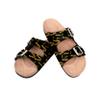 FOCO NFL Pittsburgh Steelers Women's Mini Print Wordmark Adjustable Double Buckle Straps Sandals, Team Color, XL (11-12) view 1