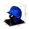 Better Display Cases Versatile Clear Acrylic Display Case - Medium Rectangle Box with Purple Risers and Black Base 12.25" x 10" x 10.5" (V22) view 2