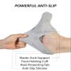 Pro Mountain Wide Toe Box No Show Running Socks For Health Women Arch Support Athletic Workout Gym Heel Tab Size S Grey 6 Pairs Instep Mesh US Women Shoes 6-8 view 3