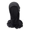 Ylucky Girls Muslim Hijab Floral Lace Head Scarf Kids Islamic Arab Scarf Shawls Head Wrap with Flowers view 2