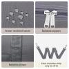 For Spirit Airlines Personal Item Bag 18x14x8 Foldable Travel Duffel Bag Tote Carry on Luggage Duffle Overnight for Women and Men (3112 Grey (with Shoulder Strap)) view 4