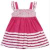 Rare Editions Little Girls Sleeveless Lace and Ruffle Babydoll Dress, Fuchsia, 6 view 1