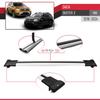 accessorypart Compatible with Dacia Duster 2 (HM) 2018-2024 Fly Model Car Roof Rack Cross Bar Gray Aluminium 2 Bars view 4