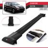accessorypart Compatible with SsangYong Rexton (Y290) 2012-2017 Fly Model Car Roof Rack Cross Bar Black Aluminium 2 Bars view 3