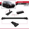 accessorypart Compatible with SsangYong Rexton (Y290) 2012-2017 Fly Model Car Roof Rack Cross Bar Black Aluminium 2 Bars view 4