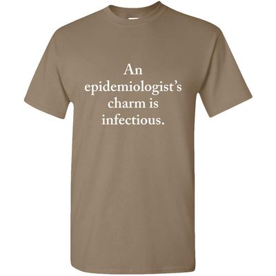Epidemiologist Gift - Epidemiology Shirt - Epidemic Gift - Charm is Infectious - Epidemiologist Unisex Tee Brown