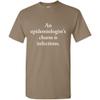 Epidemiologist Gift - Epidemiology Shirt - Epidemic Gift - Charm is Infectious - Epidemiologist Unisex Tee Brown view 1