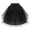 easyforever Kids Flower Girls Puffy 3 Hoops Waist Drawstring Petticoat Wedding Pageant Party Dress Crinoline Underskirt Black B One Size view 1