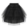 easyforever Kids Flower Girls Puffy 3 Hoops Waist Drawstring Petticoat Wedding Pageant Party Dress Crinoline Underskirt Black B One Size view 2