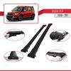 accessorypart Compatible with Skoda Yeti 2009-2017 Fly Model Car Roof Rack Cross Bar Black Aluminium 2 Bars view 3