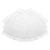 easyforever Kids Flower Girls Puffy 3 Hoops Waist Drawstring Petticoat Wedding Pageant Party Dress Crinoline Underskirt White B One Size view 3