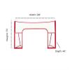 Winnwell Hockey Standalone 72" Backstop - Standalone Sports Ice & Ball Hockey Shooting Target Barrier - Heavy Duty Steel Pipe Backstop for Street & Mylec Balls Training Equipment for Driveway view 3