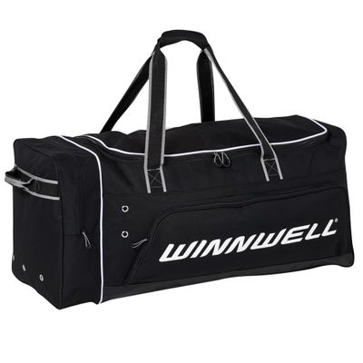 Winnwell Premium Carry Hockey Bag - Equipment Bag with Mulitple Pouches - Great for Carrying Sport Gear (Black, Senior)