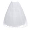easyforever Kids Flower Girls Puffy 3 Hoops Waist Drawstring Petticoat Wedding Pageant Party Dress Crinoline Underskirt (White D) view 1