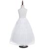 easyforever Kids Flower Girls Puffy 3 Hoops Waist Drawstring Petticoat Wedding Pageant Party Dress Crinoline Underskirt (White D) view 4