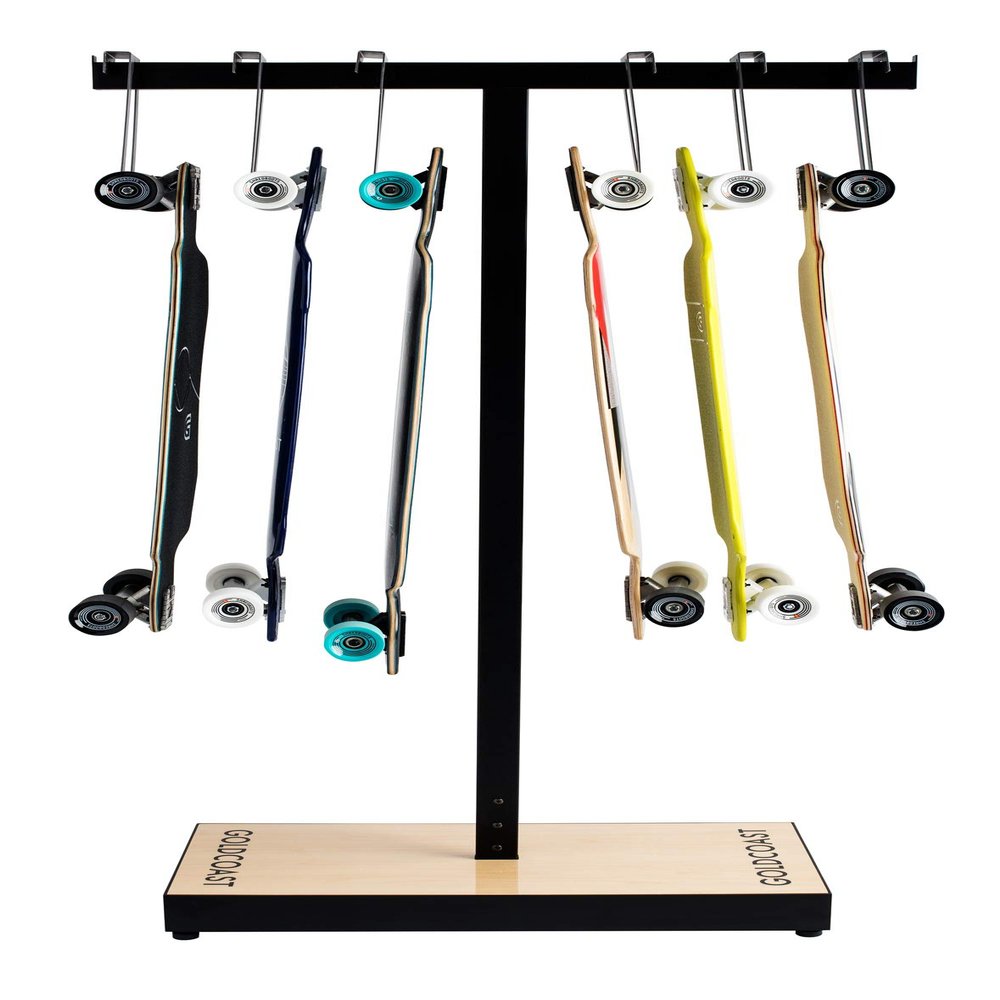 Longboard and Skateboard Custom Storage Rack Gloss Black