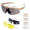 ToopMount Sports Goggles Anti Fog Glasses Sunglasses with 3 Interchangeable Lens view 2