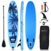 Goplus Inflatable Stand Up Paddle Board, 6.5 Thick SUP with Premium Accessories and Carry Bag, Wide Stance, Bottom Fin for Paddling, Surf Control, Non-Slip Deck, for Youth and Adult (Blue, 9.8ft) view 1
