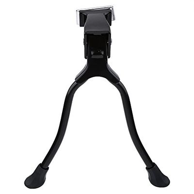 Keenso Double Kickstand for Bicycle, Rustproof Repair Stand Floor Adjustable Road Double Legs Parking Rack