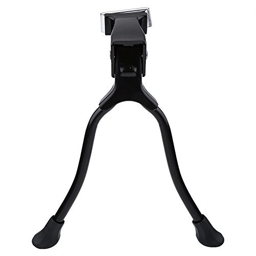 Keenso Double Kickstand for Bicycle, Rustproof Repair Stand Floor Adjustable Road Double Legs Parking Rack