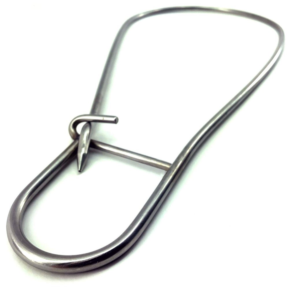 SPEARFISHING WORLD Heavy Duty Stainless Steel Fish Stringer for Spearfishing, Freediving and Scuba Diving