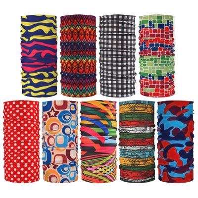 HCMY 9 Pack Balaclavas Neck Gaiter for women Multifunctional Magic Scarf Outdoor Headwear Bandana Tube UV Face Mask for men