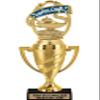 Crown Awards Spelling Bee Trophy, 14" Gold Cup Spelling Bee Trophies with Free Personalization, 5 Pack view 1