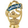 Crown Awards Spelling Bee Trophy, 14" Gold Cup Spelling Bee Trophies with Free Personalization, 5 Pack view 2
