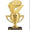 Crown Awards Kickball Trophy, 14" Gold Cup Kickball Trophies with Free Personalization, 5 Pack view 1