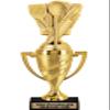 Crown Awards Cooking Trophy, 14" Gold Cup Chef Hat Cooking Trophies with Free Personalization, 5 Pack view 1