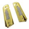 Compatible with Colt 1911 Custom Grips 1911 Full Size Metal Grips Ambi Cut Scroll Gold Nickel view 1