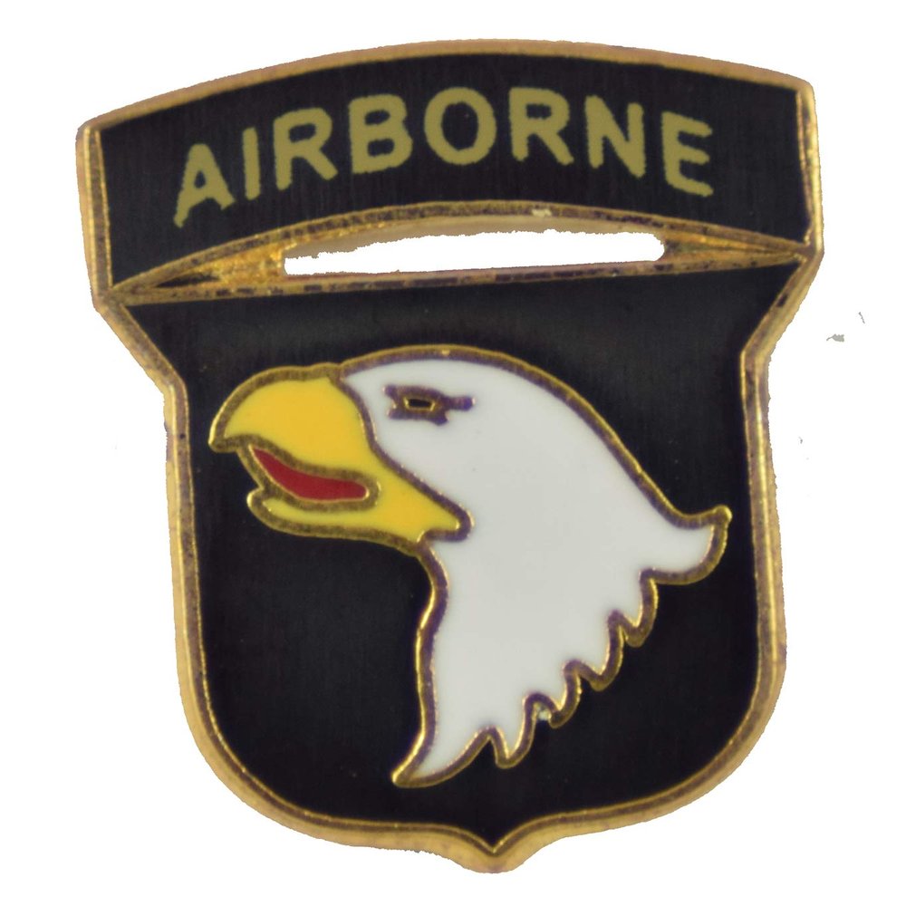 101ST AIRBORNE DIV LAPEL PIN OR HAT PIN - Size 5/8" - VETERAN OWNED BUSINESS